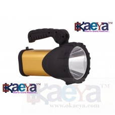 OkaeYa-AK 4949L 30 W LASER LED Rechargeable Search Light Torch (Colour Golden Yellow depending on availability)